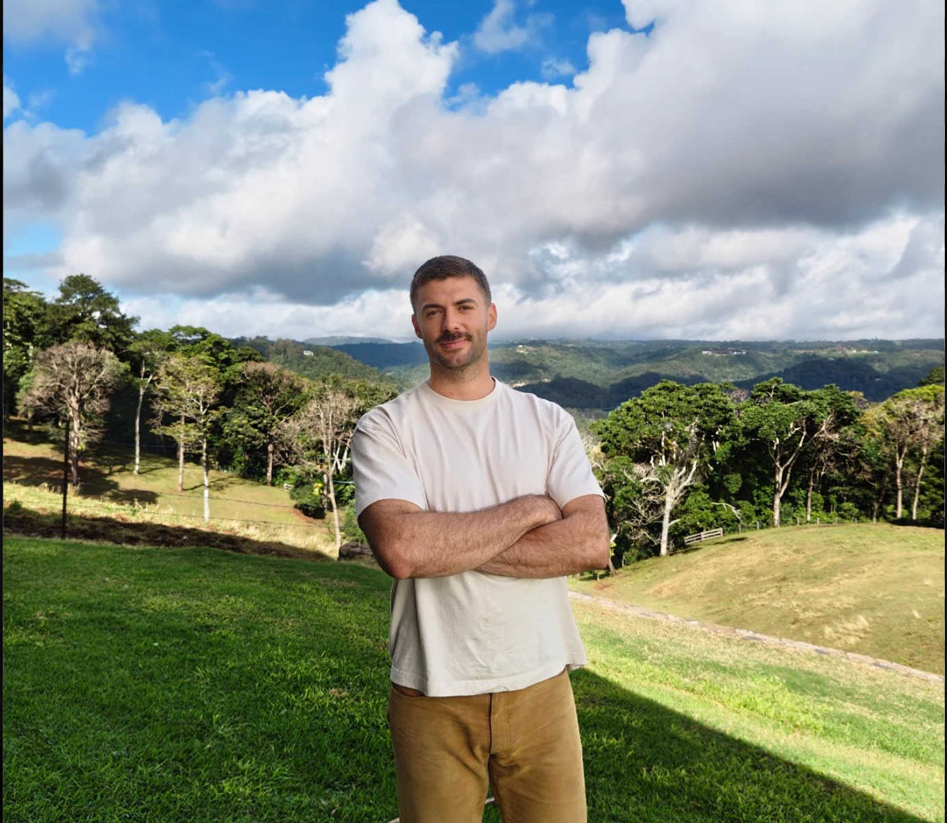 Antoine, founder of Hinterland Mobile Detailing, in the Sunshine Coast Hinterland